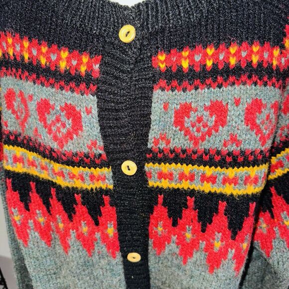 Vintage Alpaca Connection Women's Cardigan Sweater 100% Alpaca XL / XXL - Picture 2 of 8